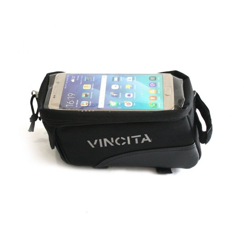 Vincita Top Tube Bag with Phone Pocket-Bicycle Bags & Panniers-Vincita-Chain Driven Cycles-Bike Shop-Ireland