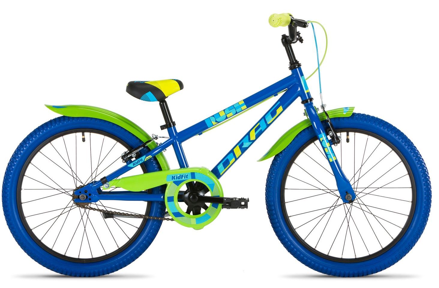 DRAG Rush 20 Kids Bike-Drag-Blue/Green-Chain Driven Cycles-Bike Shop-Ireland