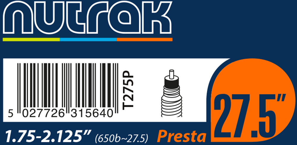 NUTRAK 27.5 x 2.1 inches Bike Tube-Bicycle Tubes-NUTRAK-Schrader-Chain Driven Cycles-Bike Shop-Ireland