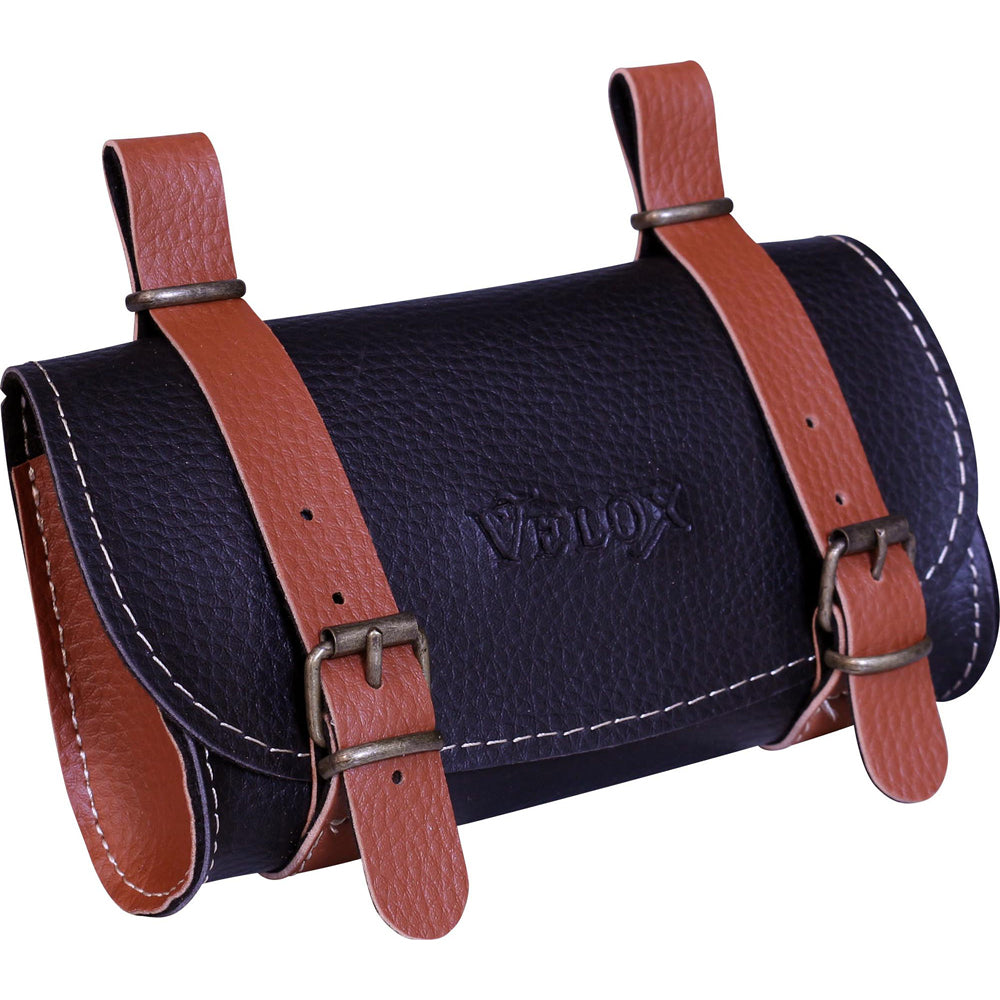 Velox Saddle Bag-Saddle Bags & Panniers-Velox-Black/Caramel-Chain Driven Cycles-Bike Shop-Ireland