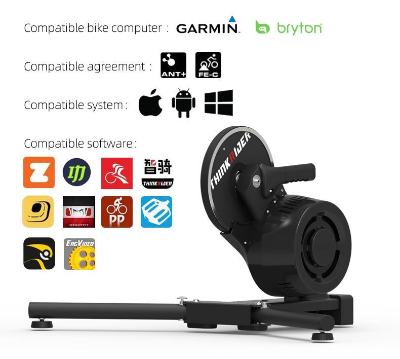 ThinkRider X7 Pro v3 Smart Trainer-Bicycle Trainers-Thinkrider-Chain Driven Cycles-Bike Shop-Ireland