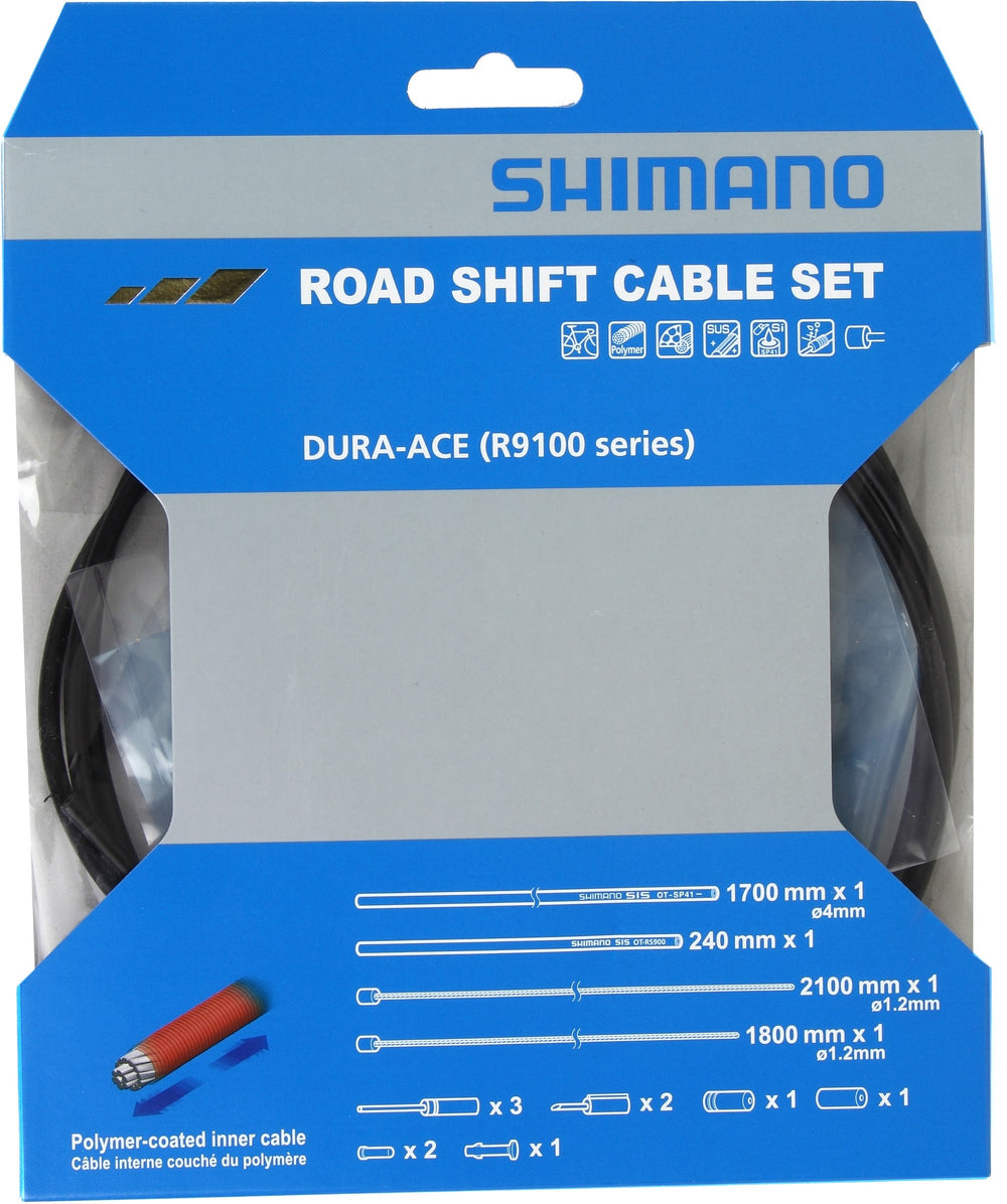 Shimano Dura ace RS900 Road gear cable set, Polymer coated inners, RS900 outers.-Shimano-Chain Driven Cycles-Sligo-Ireland